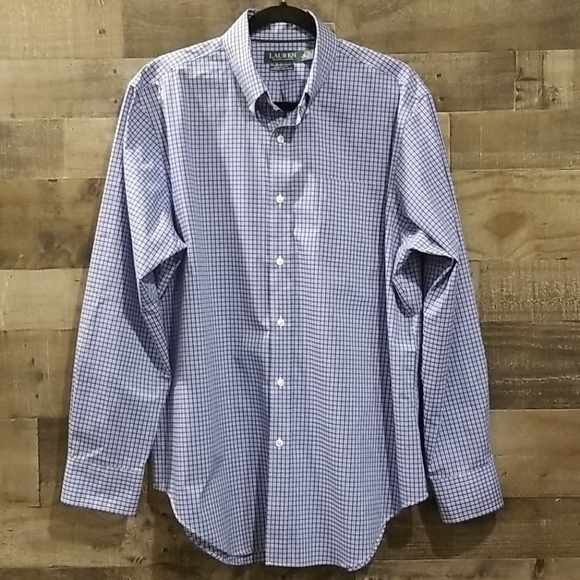 Ralph Lauren plaid button down, 16.5/34-35 - Picture 4 of 5